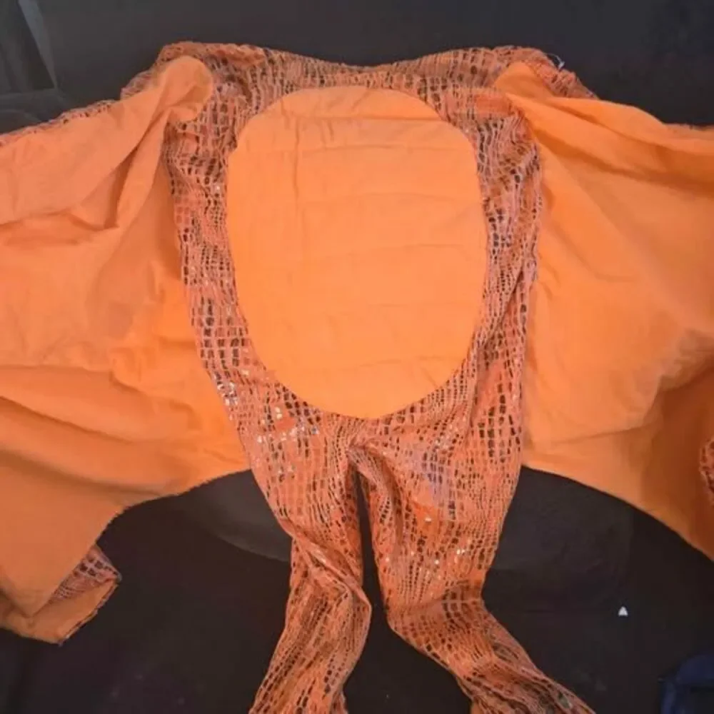 Pottery barn kids orange dragon Halloween costume  7/8 like new
